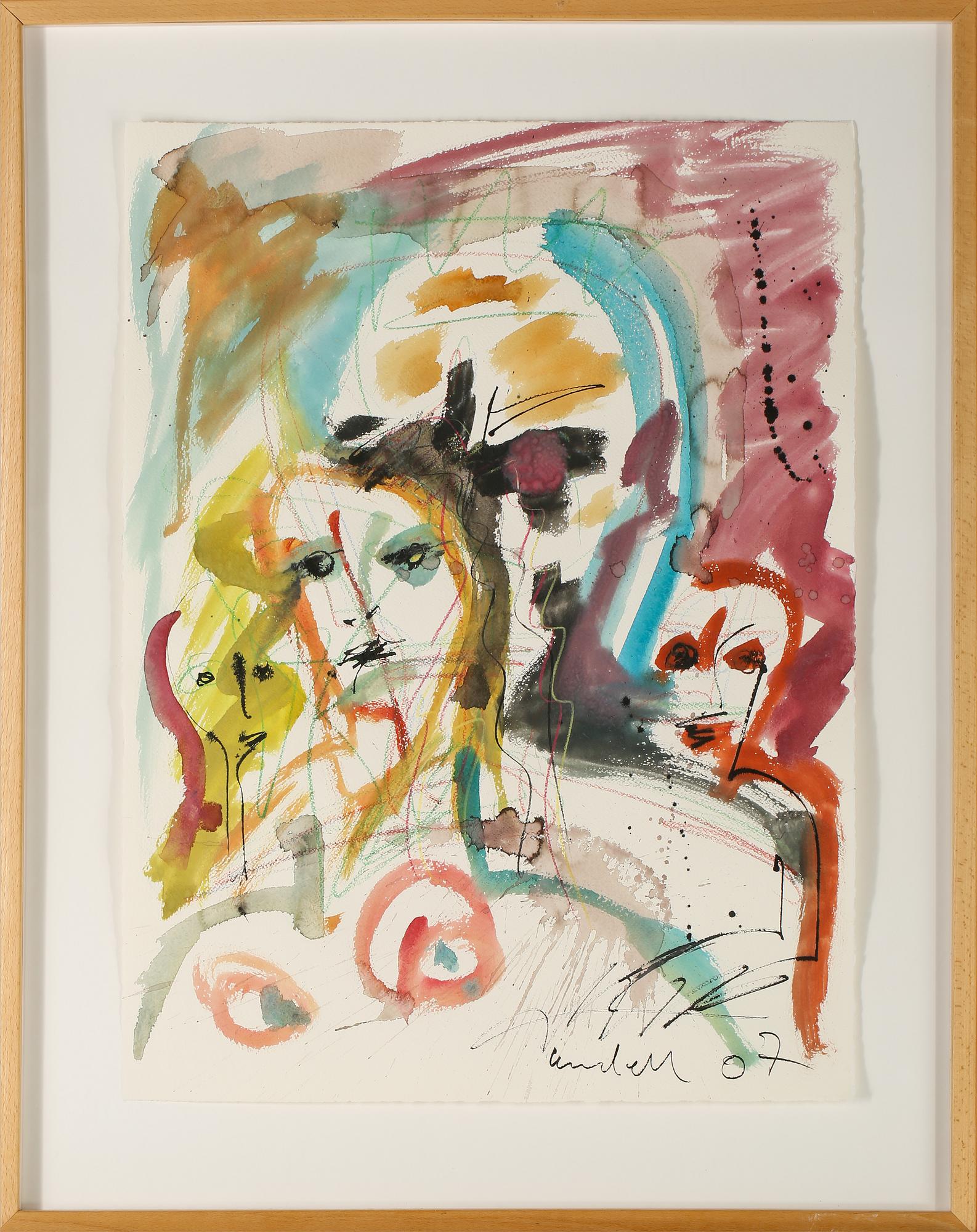 ULF LUNDELL, blandteknik, signerad och daterad 07.