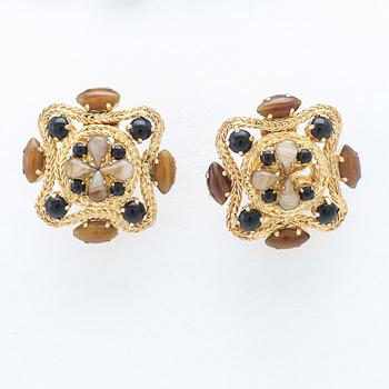 Christian Dior, collier och örhängen ett par 1960-tal.