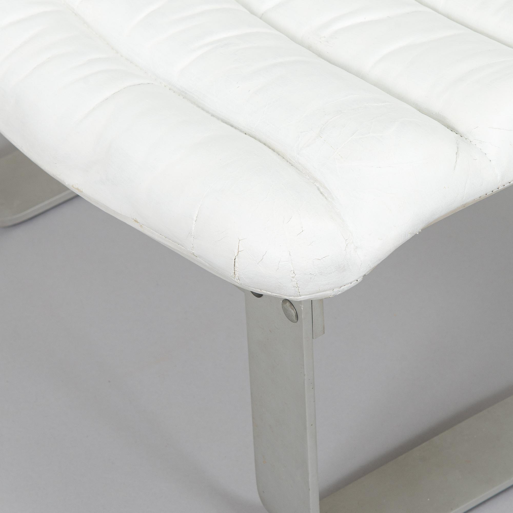 Ilmari Lappalainen, a "Pulkka" easy chair and ottoman for Asko, designed year 1968.