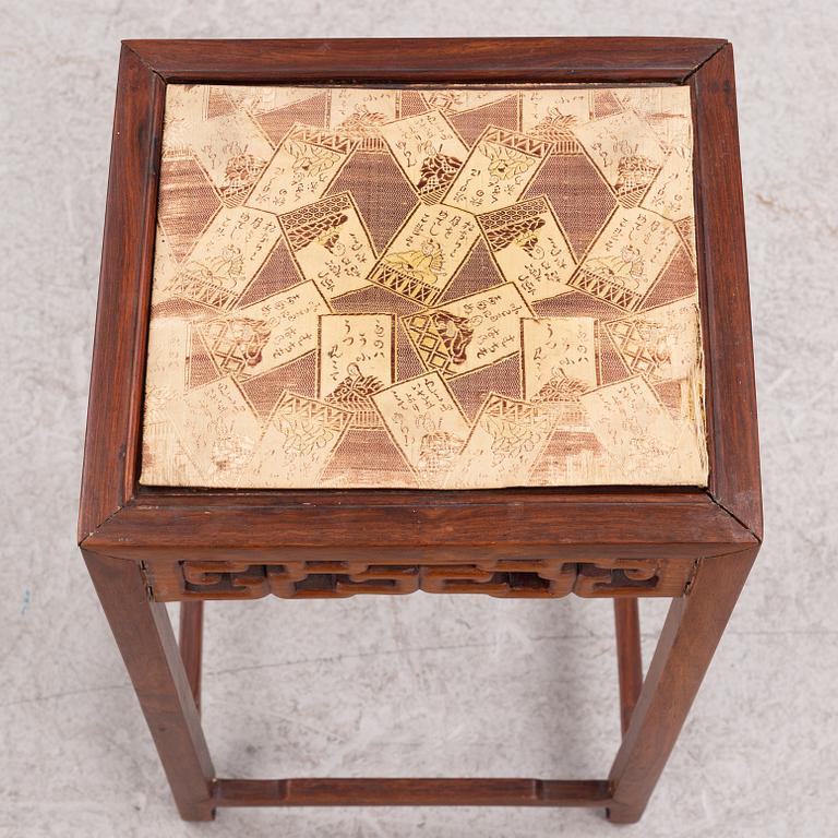 A Chinese hardwood table, Qing dynasty.