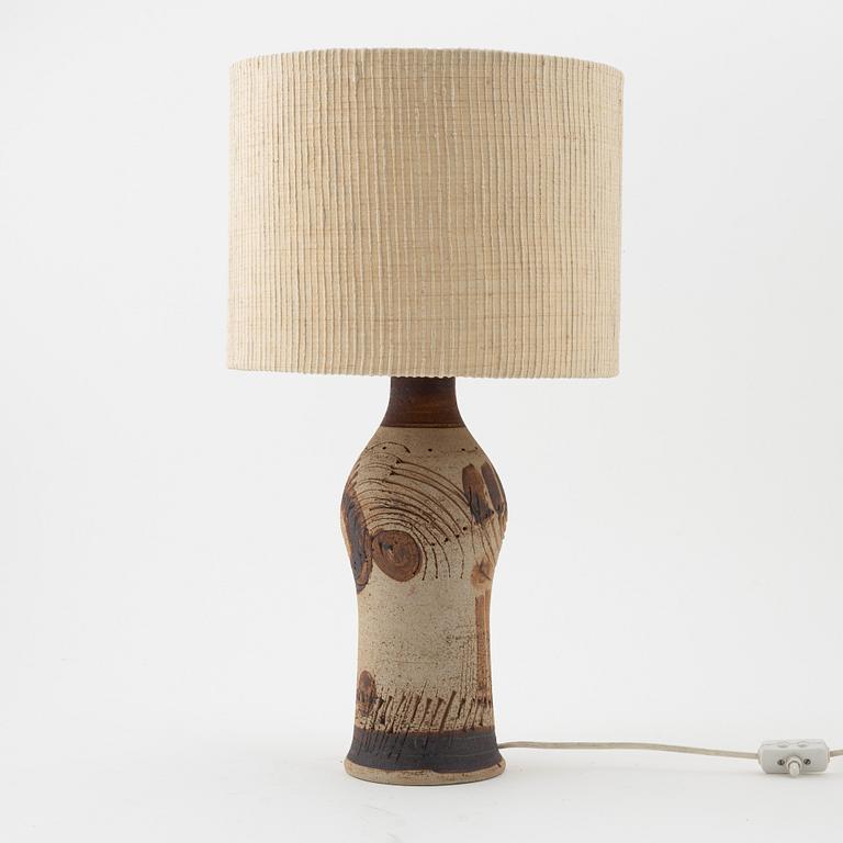 Lisa Larson, bordslampa, stengods, Gustavsbergs Studio.