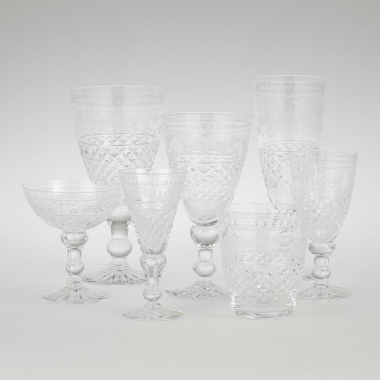 GLASSERVIS, 85 delar, "Elvira Madigan", Kosta.