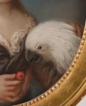 Jonas Forsslund, his circle, Portrait depicting “Emilia Fredrika Aurora De Geer af Finspong” and probably her sister “Charlotta Aurora”.