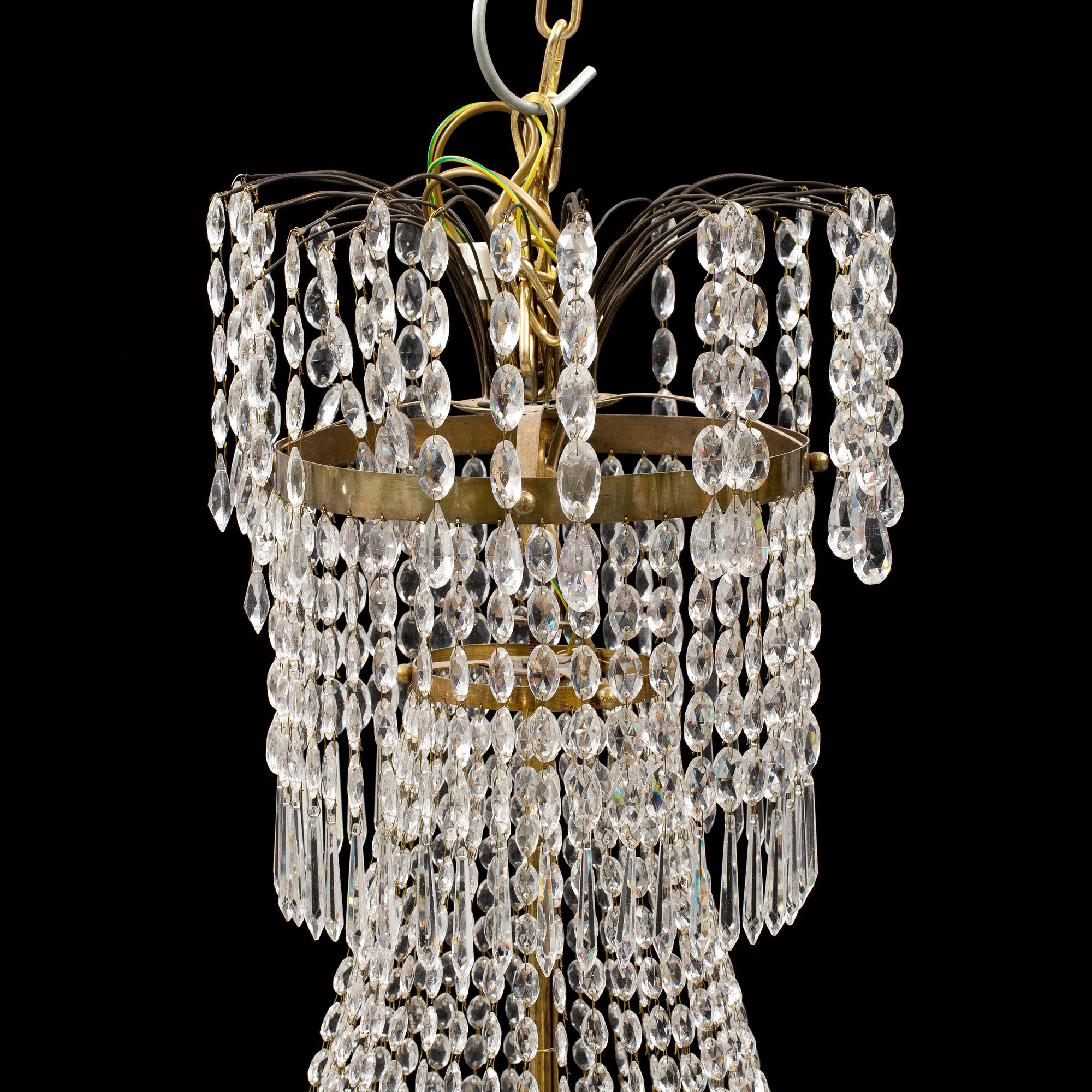 LJUSKRONA, för 8 ljus, Karl Johan, 1820-40-tal.