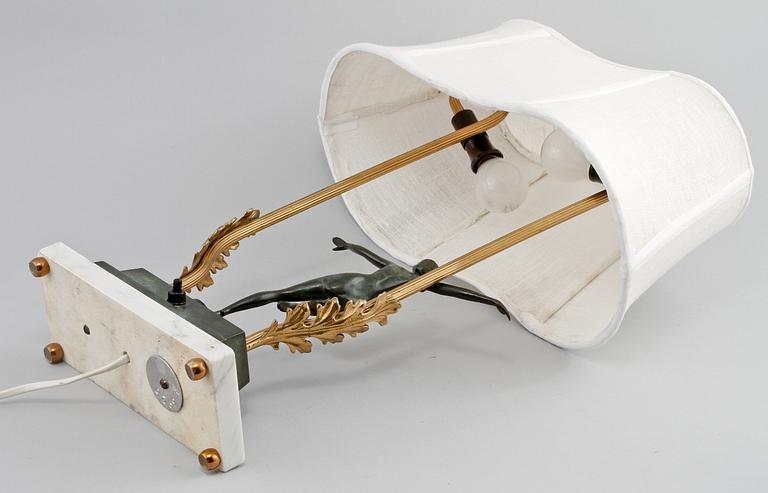 BORDSLAMPA, Josef Lorenzl, art deco, 1930-tal.