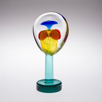 OIVA TOIKKA, A GLASS SCULPTURE. Lollipop. Signed Oiva Toikka, Nuutajärvi 2004, 114/100.