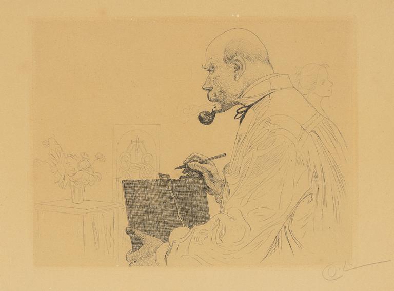 Carl Larsson, "Självporträtt".