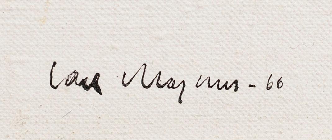 Carl Magnus, olja på duk, signerad och daterad -66.