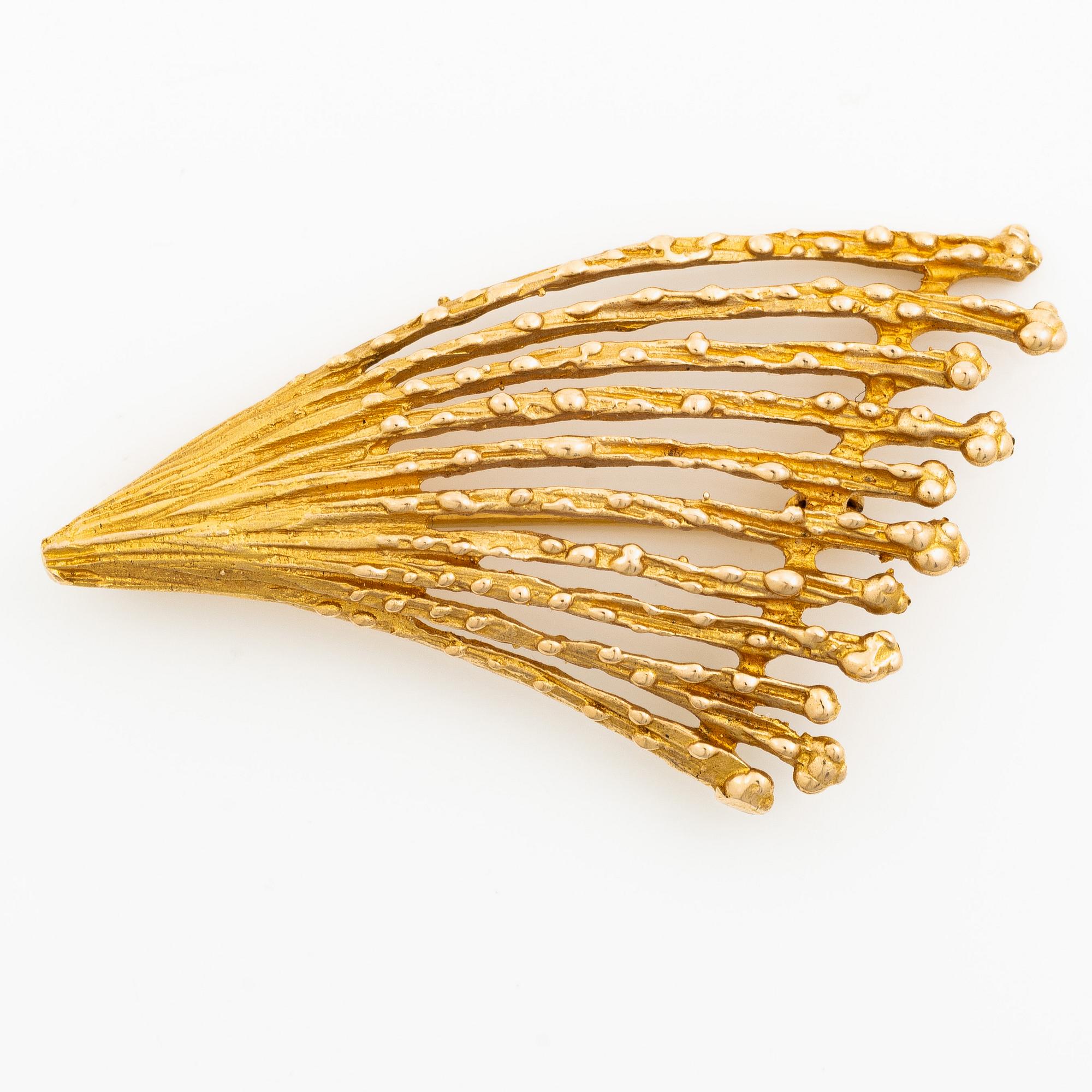 Brooch 14K gold, Finland.