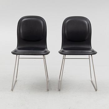 Jasper Morrison, chairs, 8 pcs, "Hi Pad", Cappellini, Italy.