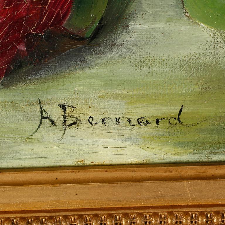 UNKNOWN ARTIST, oil on canvas, signed A Bernard, around the year 1900.