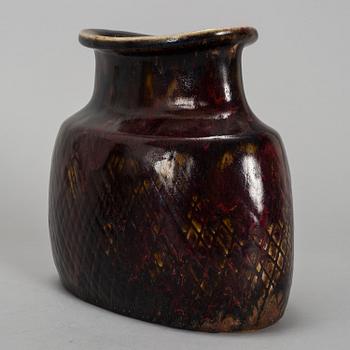 A Stig Lindberg stoneware vase, Gustavsberg studio.