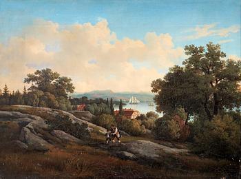 309. Gustaf Wilhelm Palm, Utsikt från Djurgården.