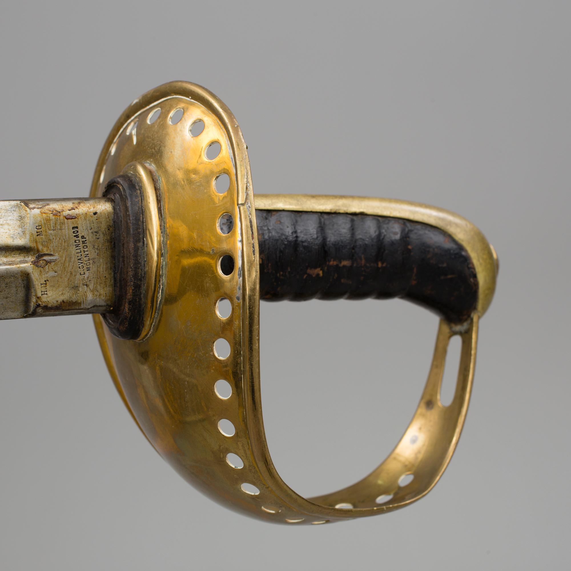 SABLAR, 2 stycken, m/1893, Sverige, för manskap vid kavalleriet.