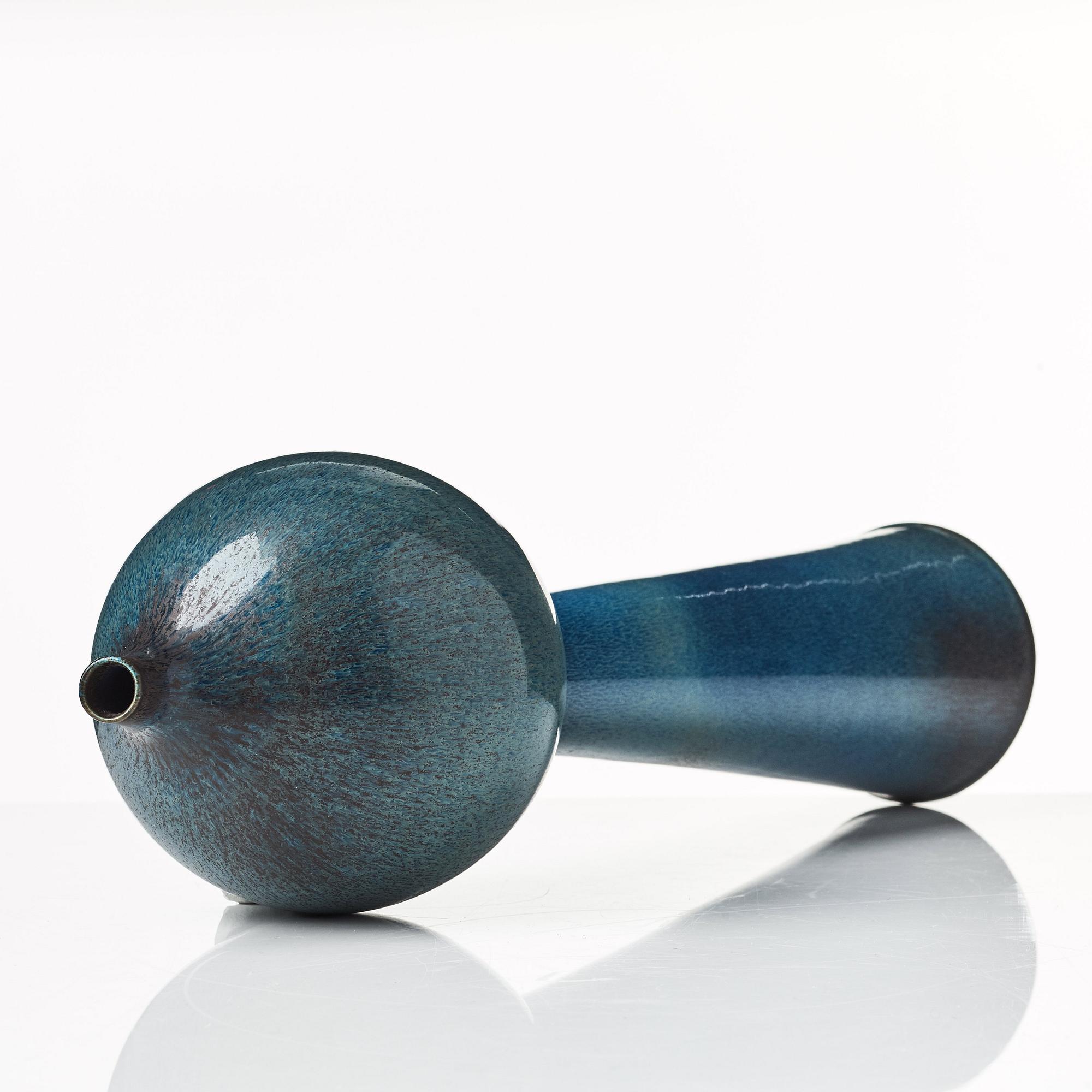 Stig Lindberg, a stoneware vase / sculpture, Gustavsberg studio, Sweden 1950's.