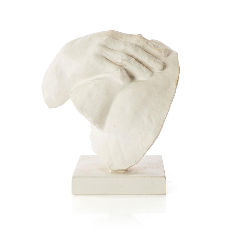 Gudmar Olovson, sculpture. Plaster. Unsigned. Height 17 cm, length 16 cm.