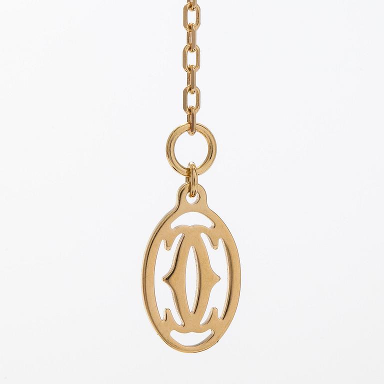 Cartier, an 18K gold 'd'Amour' necklace, with a ca 0.05 ct brilliant-cut diamond.