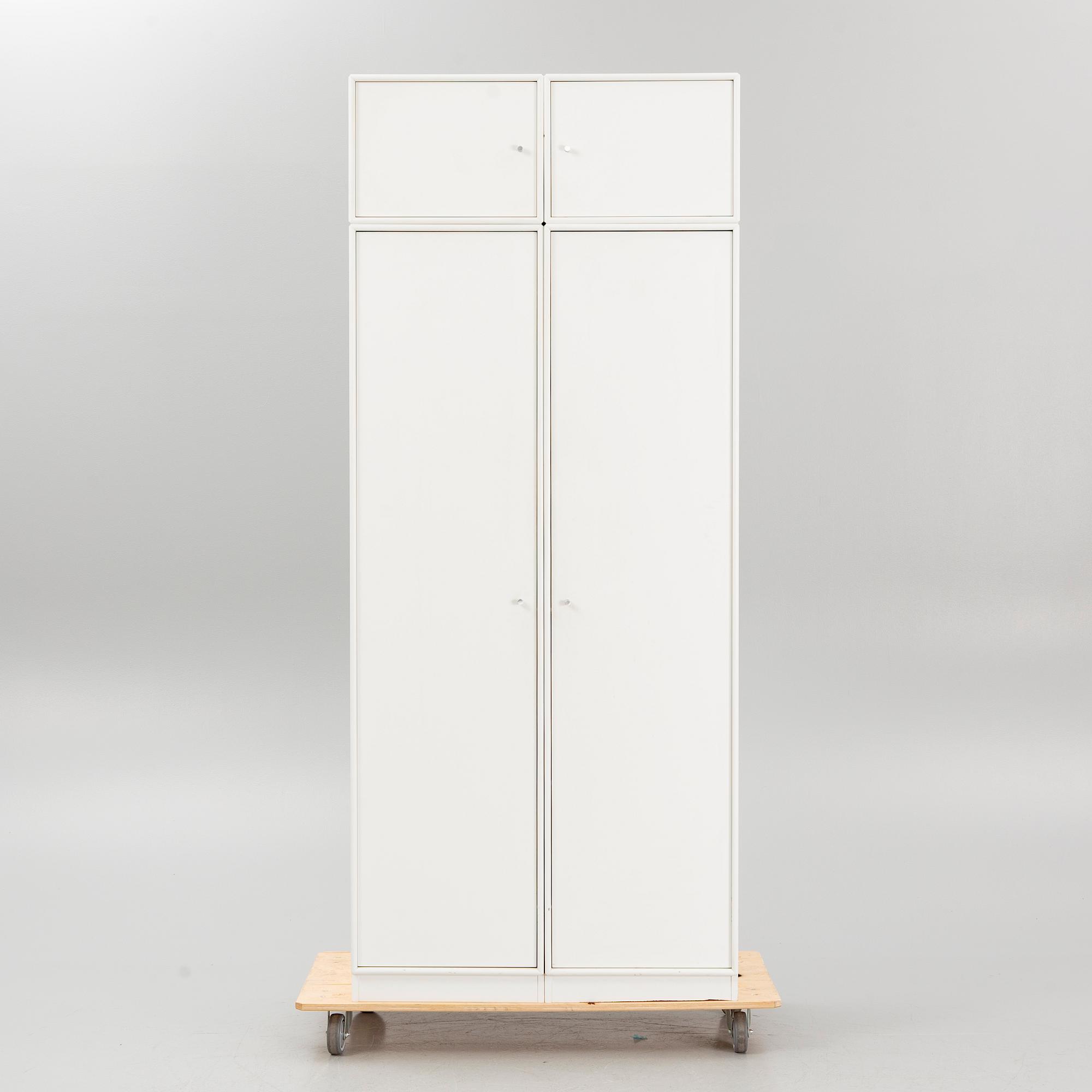Peter J. Lassen, a pair of wardrobes with top cabinets, Montana, Denmark.