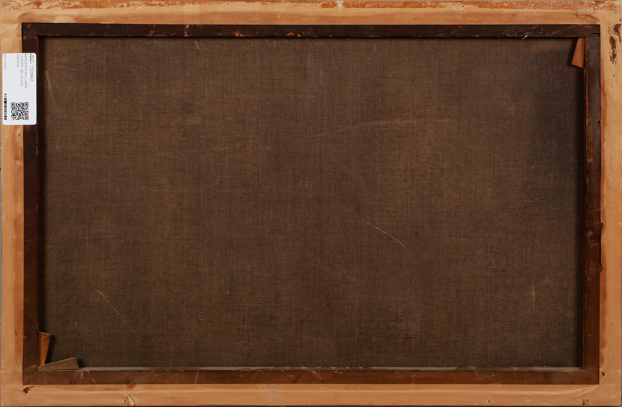 BENJAMIN WILLIAMS LEADER, olja på duk, signerad.