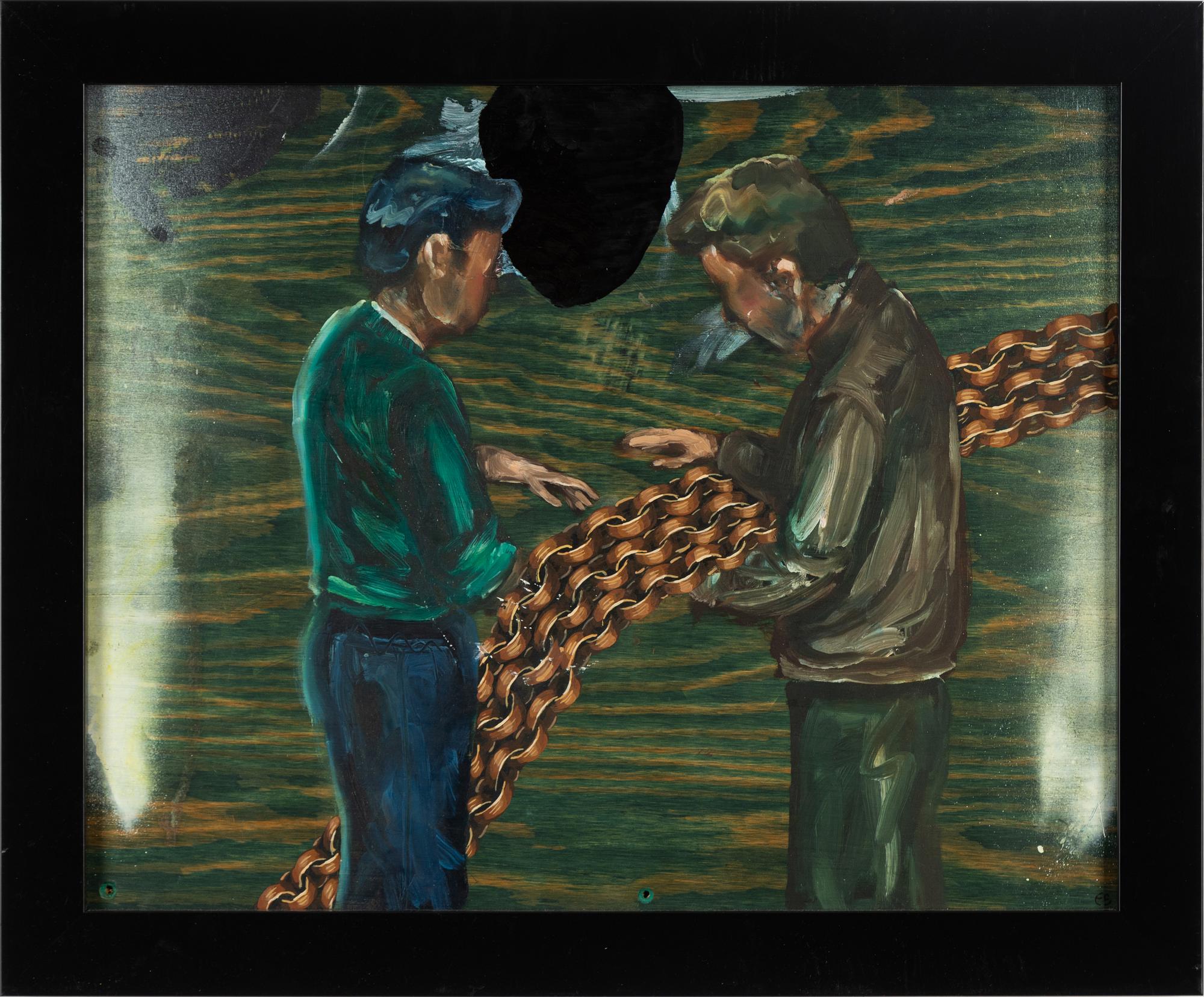 Ernst Billgren, oil on panel, signed.