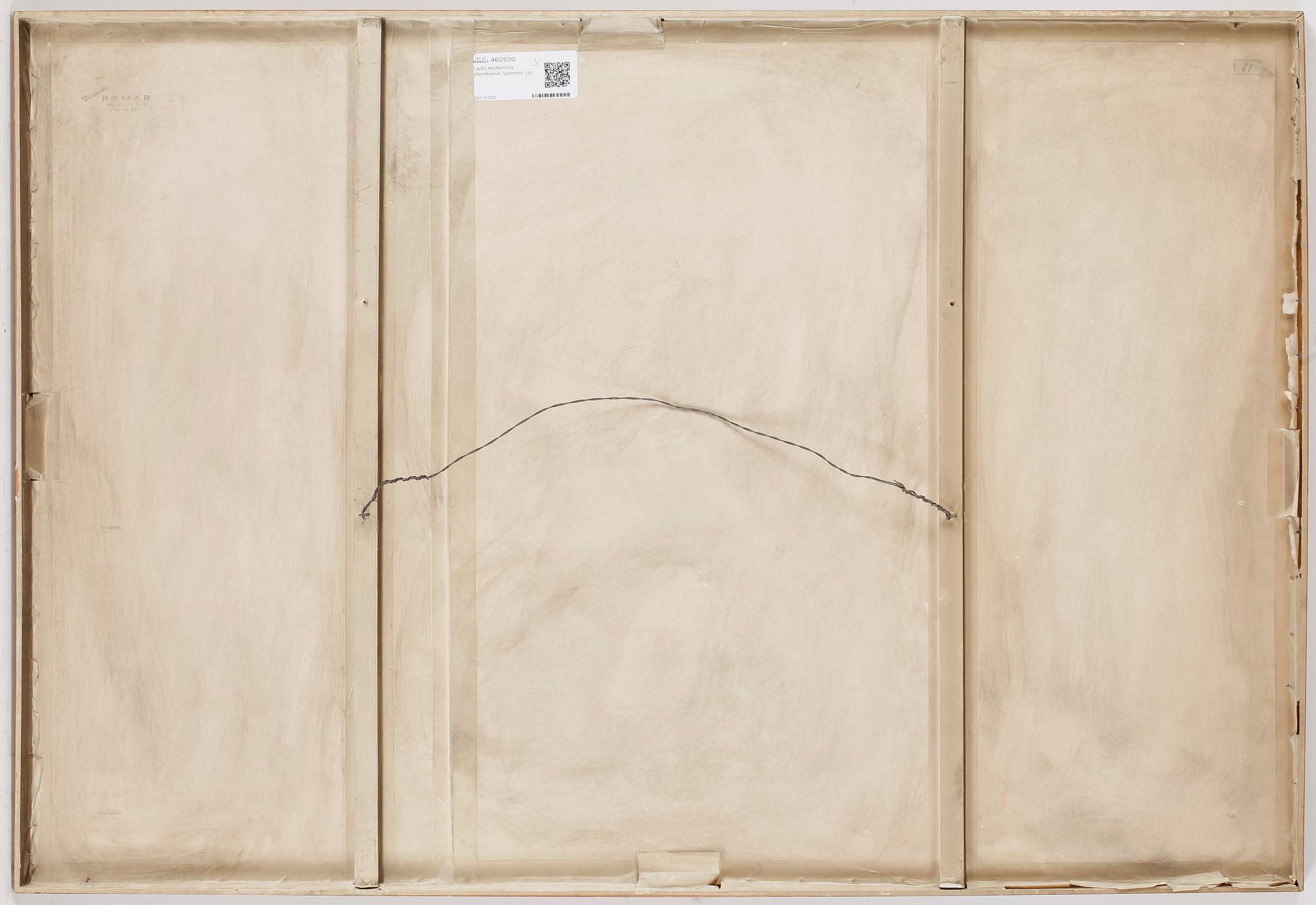 LARS NORRMAN, blandteknik. Signerad.