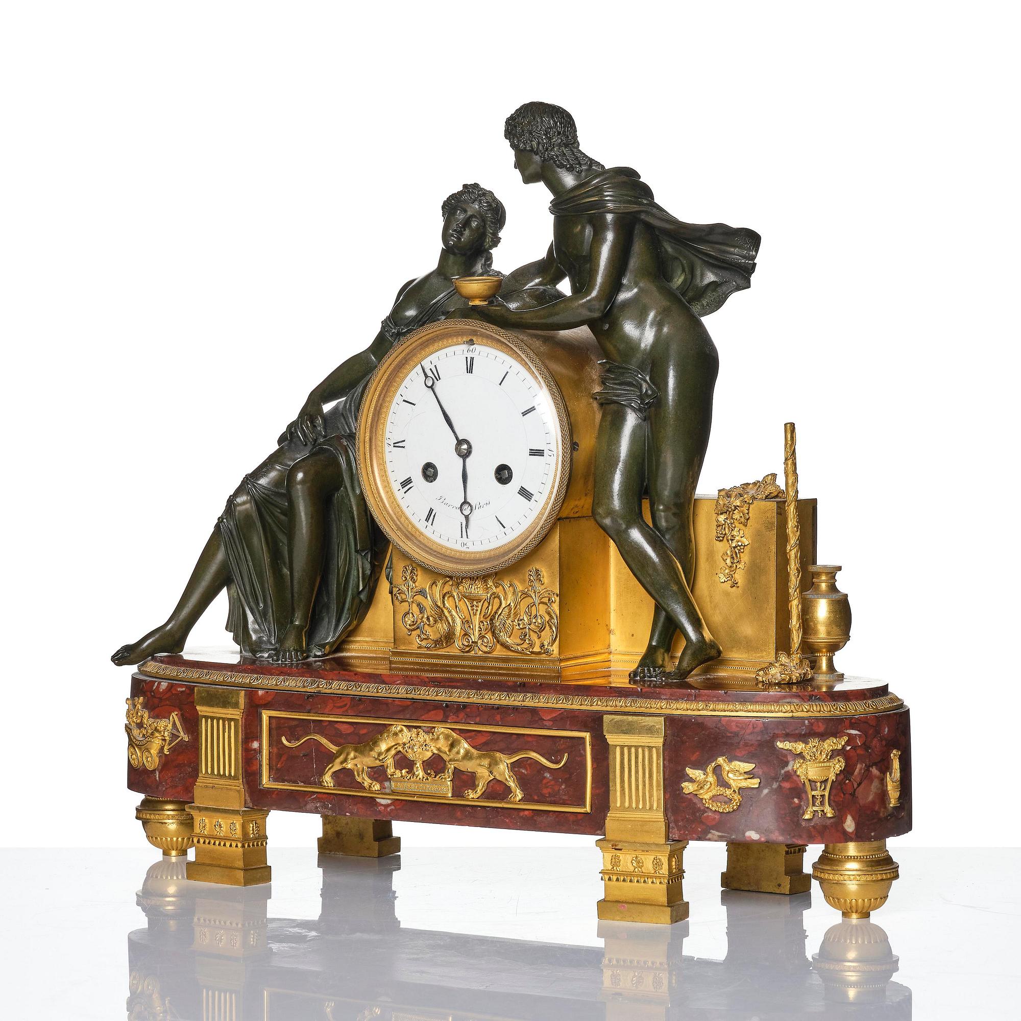 Bordspendyl, Parisarbete, omkring år 1800, Directoire.
