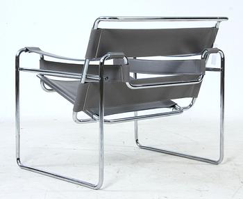 FÅTÖLJ, efter Marcel Breuer, "Wassily"/"B3", ursprungligen formgiven 1925.