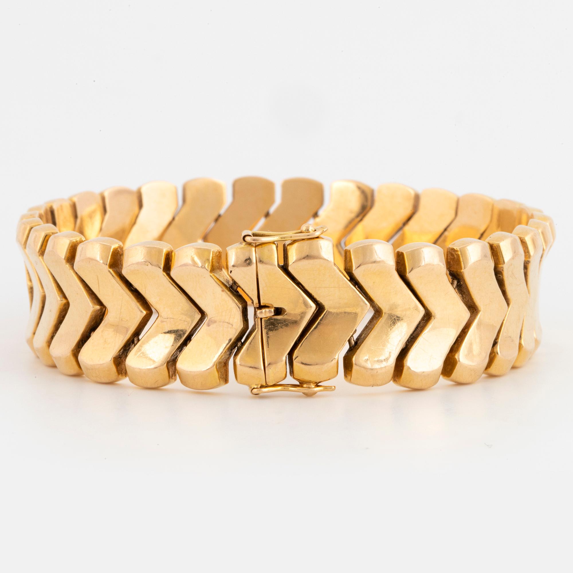 ARMBAND, 18K guld.