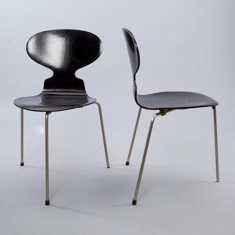 STOLAR, 3 st, "Myran", Arne Jacobsen, Fritz Hansen, Danmark.