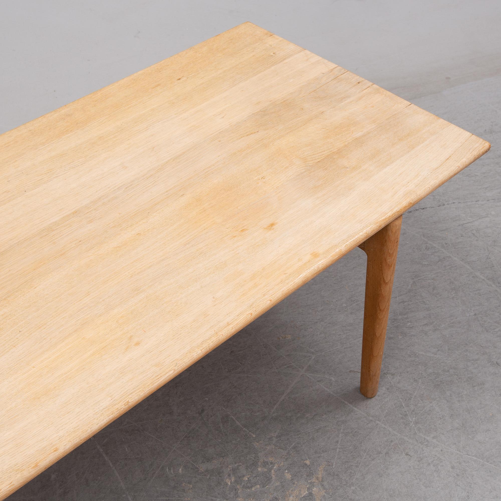 Hans J Wegner, an oak coffee table, Andreas Tuck, Denmark.