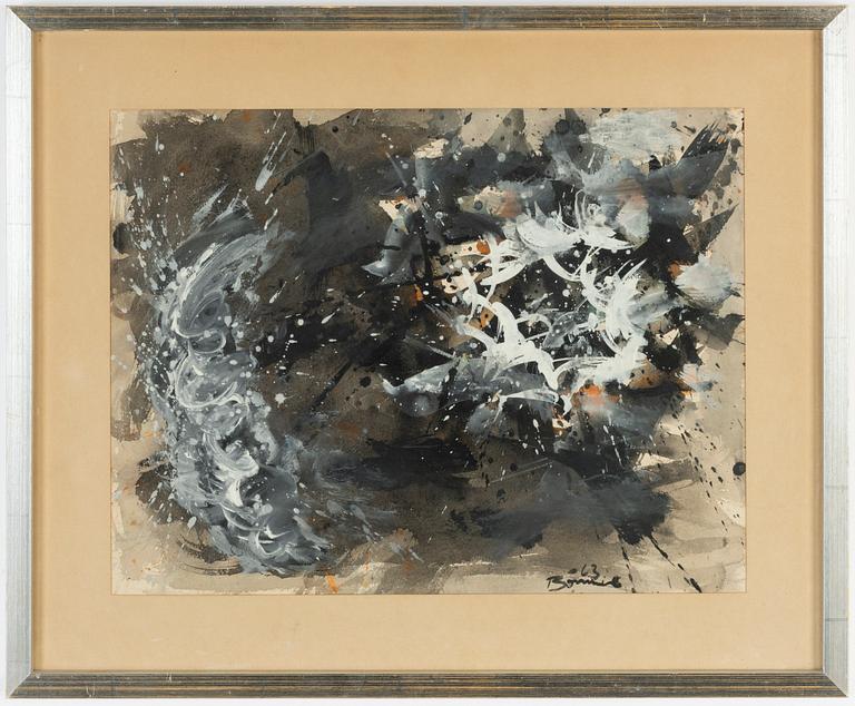 Olle Bonniér, watercolour, signed and dated -63.