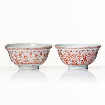 A matched set of bowls, Qing dynasty, early 18th Century.