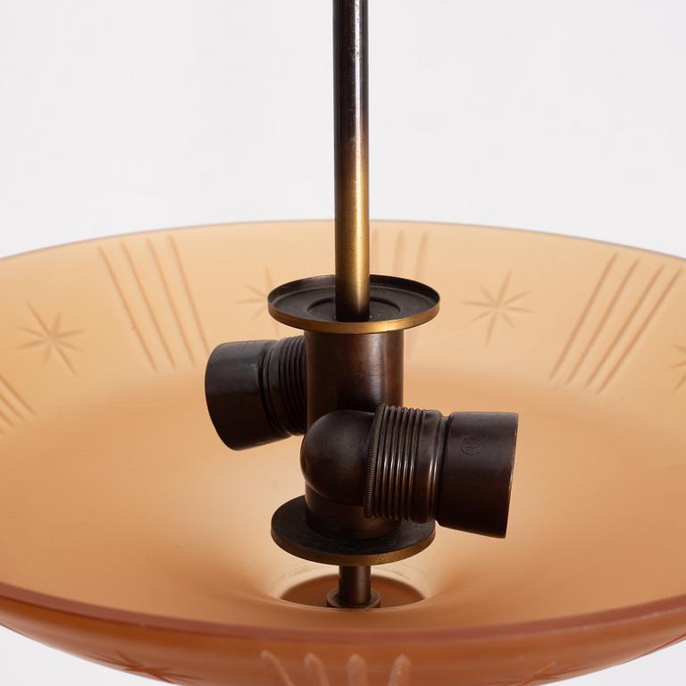 Cebe (Chr Bergh & Co), taklampa, modell "65332", Svalöv, 1930-tal.