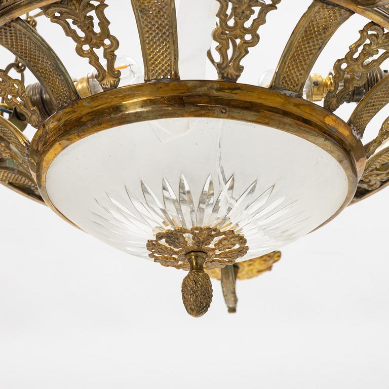 A chandelier, late 19th Century.