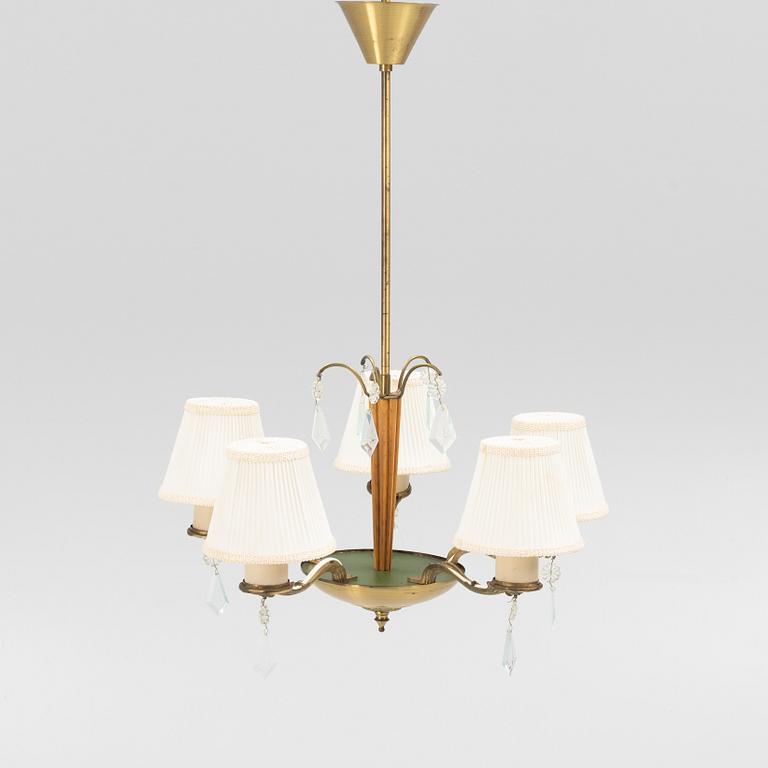 A Swedish Modern ceiling light, Edvard Hagman AB, Norrköping, mid 20th Century.