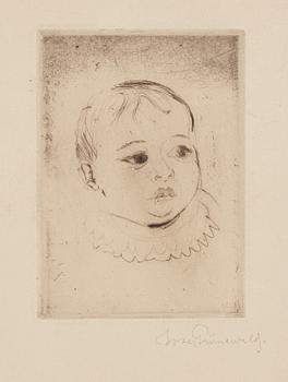 Isaac Grünewald, Portrait of a child.