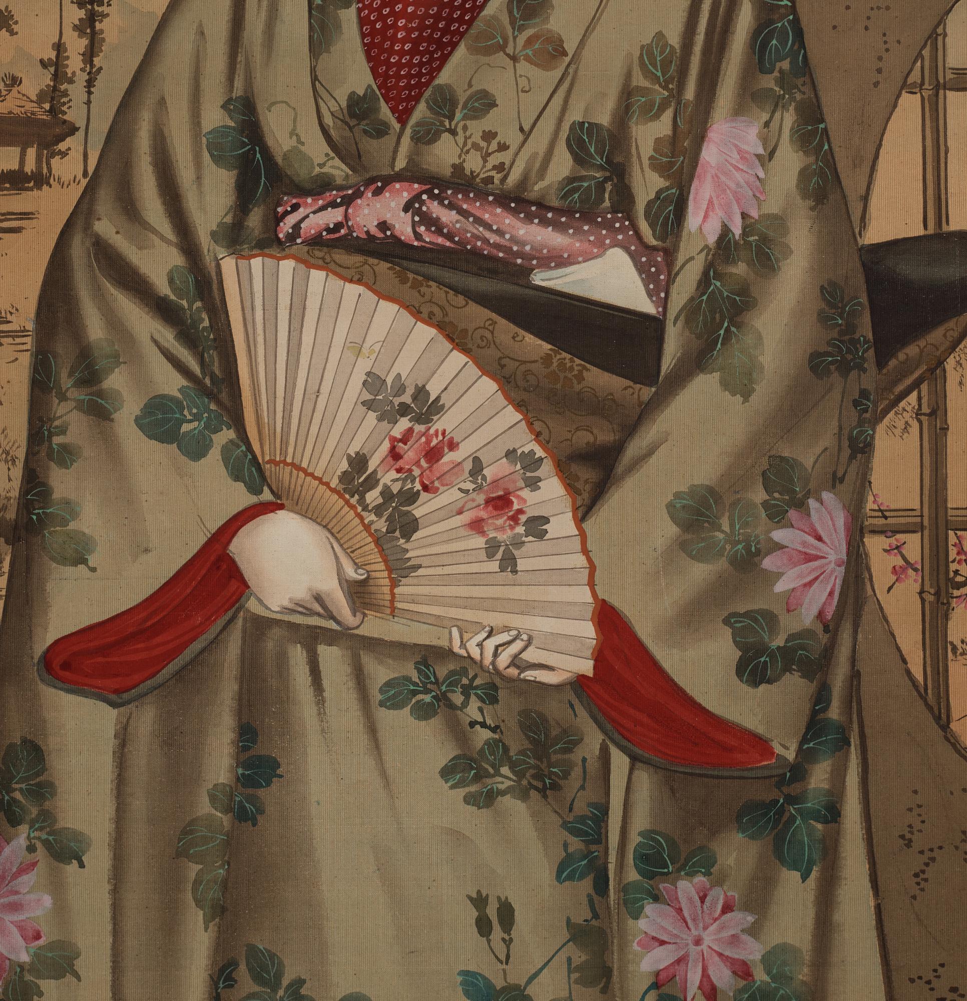 Two japanese hanging scrolls, 20th century.