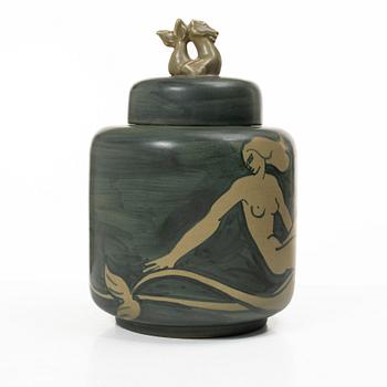 Åke Holm, lockurna, stengods, Höganäs, 1920/30-tal.
