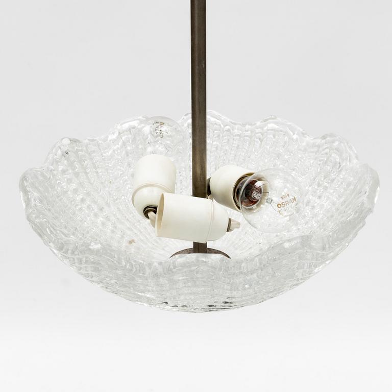 An Orrefors glass ceiling light, 1930's/40's.