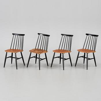 STOLAR, 4 st, "Fanett", Ilmari Tapiovaara, Edsbyverken, formgiven 1955.