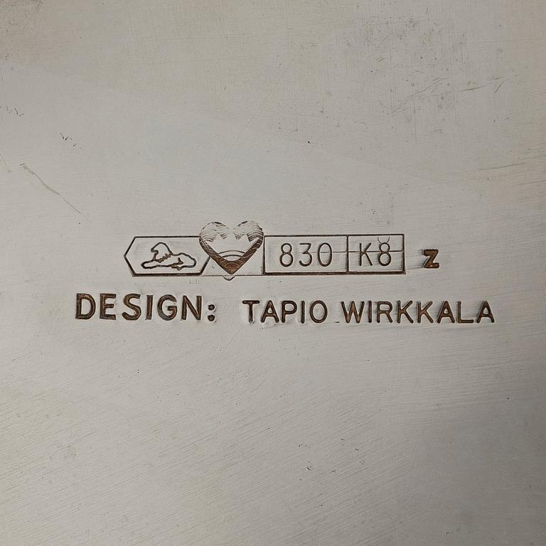 Tapio Wirkkala, vas, silver, "TW6-4", Kultakeskus, Tavastehus 1987.