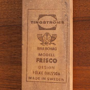 Folke Ohlsson, a "Frisco" teak coffee table, Tingströma, 1960's.