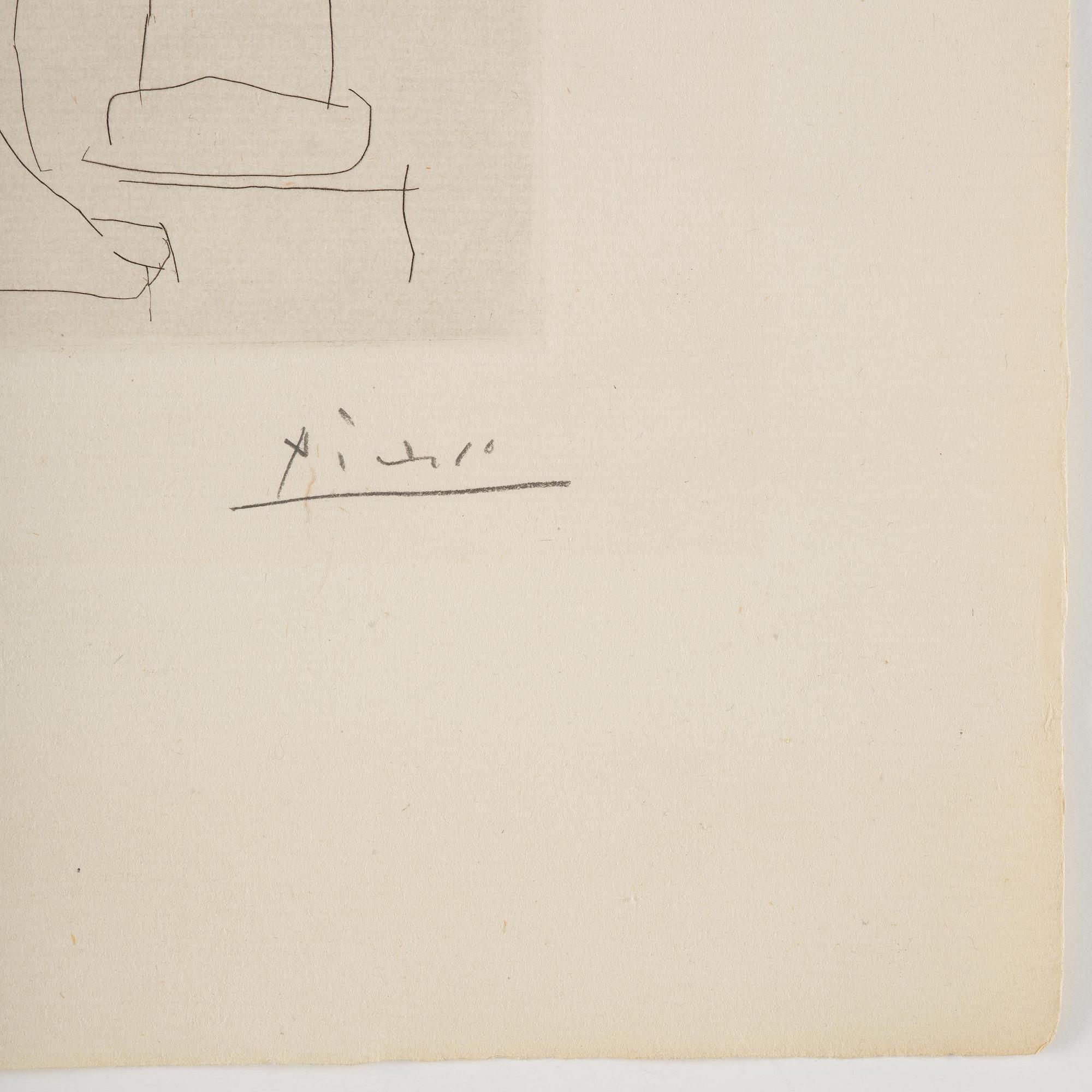 Pablo Picasso, "Vieux sculpteur au travail I" ur: "La Suite Vollard".