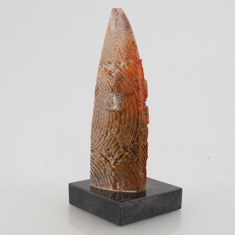 Bertil Vallien, an 'Orbit' glass sculpture, Kosta Boda.