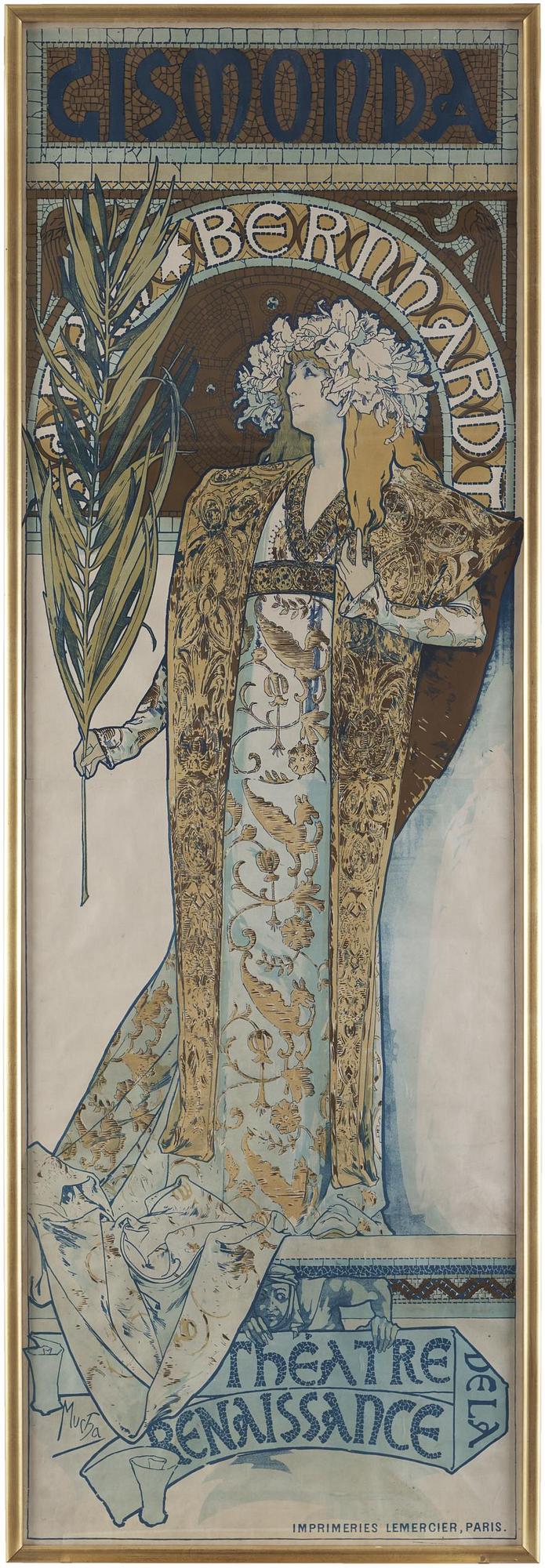 ALPHONSE MUCHA, affisch / poster, Imprimeries Lemercier, Paris, 1894.