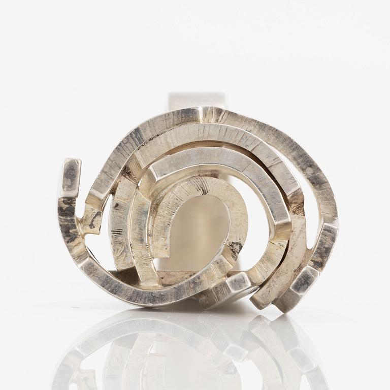 Rey Urban, ring, sterling silver, for Åge Fausing, Denmark.
