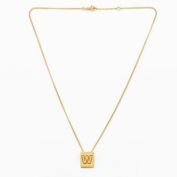 Céline, necklace/collier, "W".