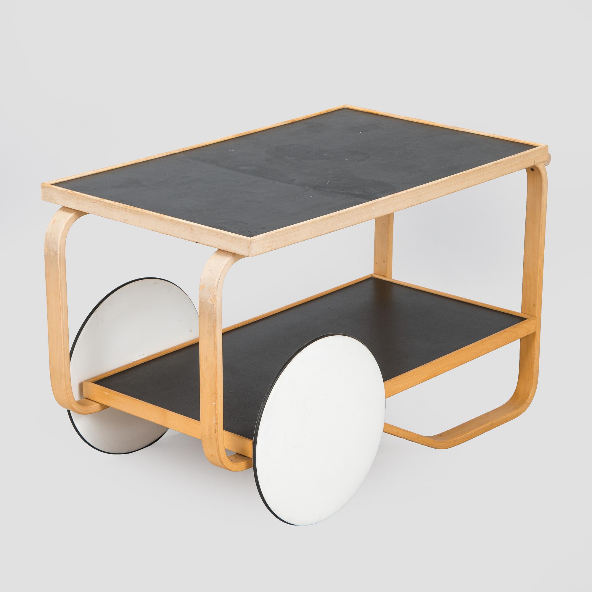 Alvar Aalto, serveringsvagn, modell 98, Artek, 1960/70-tal.