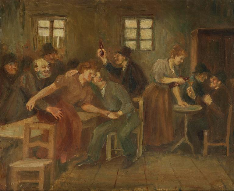 Ivar Arosenius, Café interior.