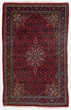 An old Bidjar rug, c. 225 x 143 cm.